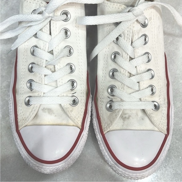 Converse Chuck Taylor All Star Low Top White Sneakers - Picture 5 of 13